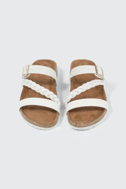 Braided Strap Slide Sandals