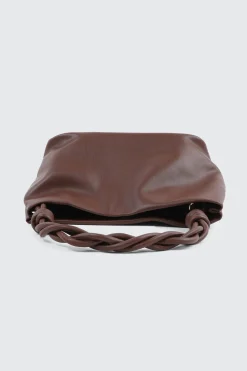 Braided Top Handle Shoulder Bag