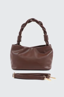 Braided Top Handle Shoulder Bag