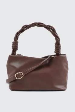 Braided Top Handle Shoulder Bag