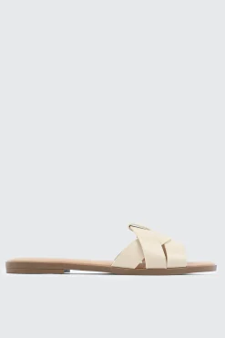 Braided Vamp Flat Sandals