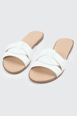 Braided Vamp Flat Sandals