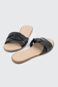 Braided Vamp Flat Sandals