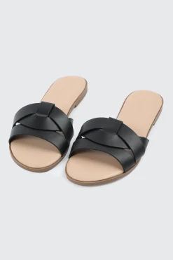 Braided Vamp Flat Sandals