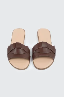 Braided Vamp Flat Sandals