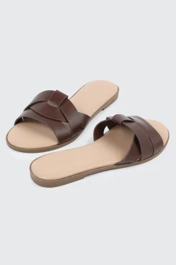 Braided Vamp Flat Sandals