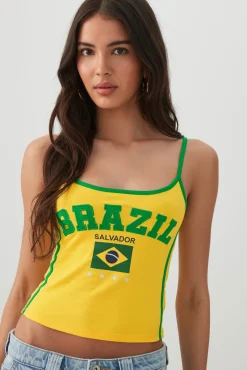 Brazil Contrast Tank Top