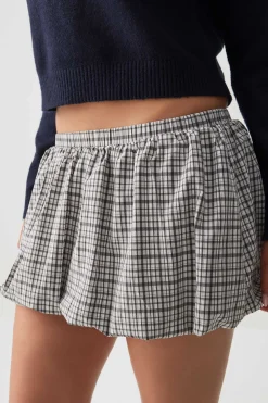 Bubble Micro Skirt with Shorts