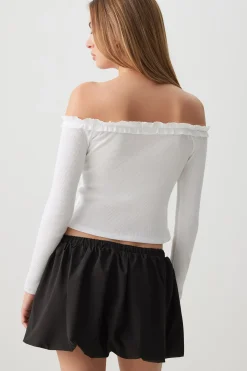 Bubble Micro Skirt with Shorts