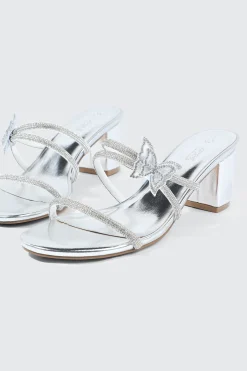 Butterfly Block Heel Sandals