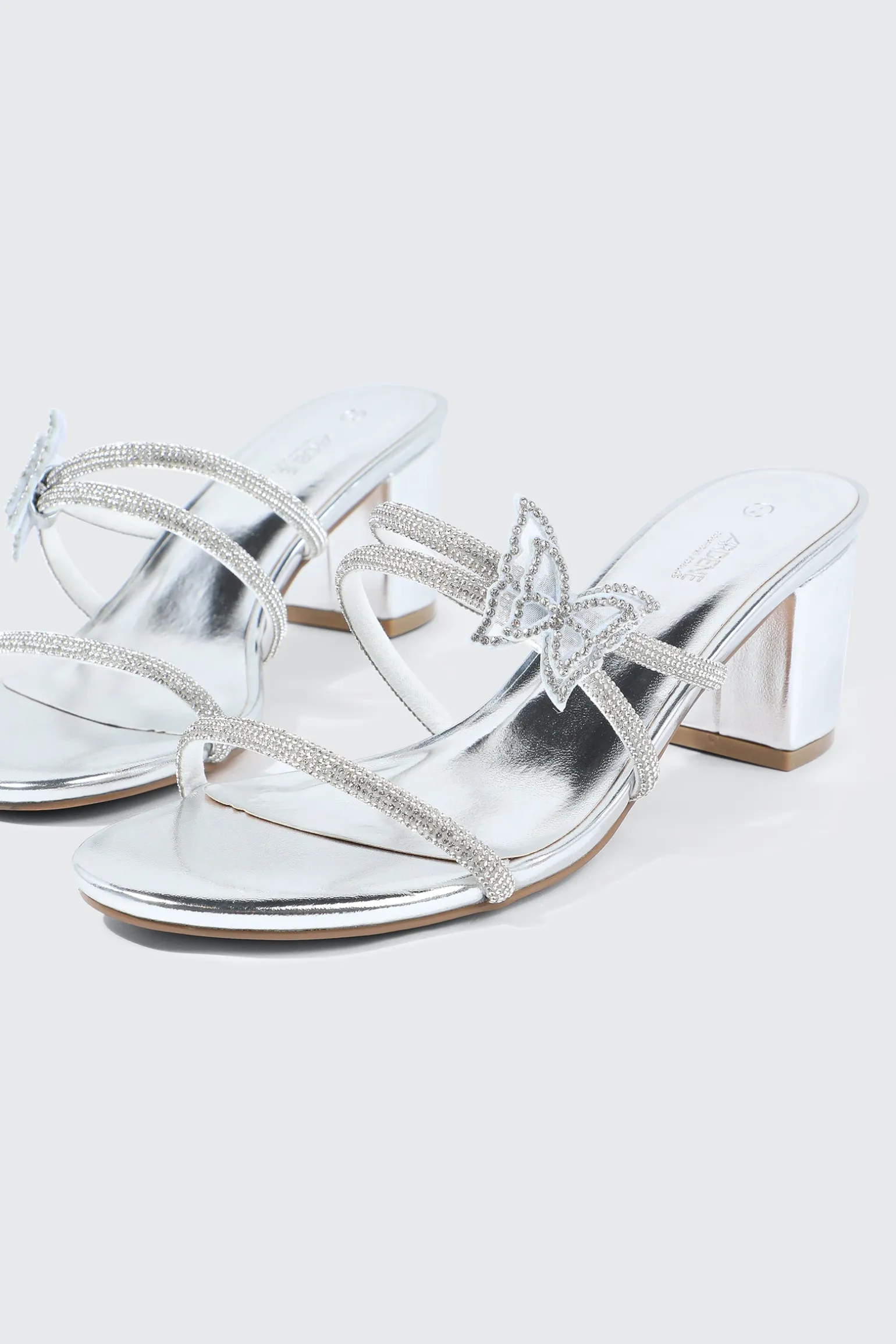 Butterfly Block Heel Sandals