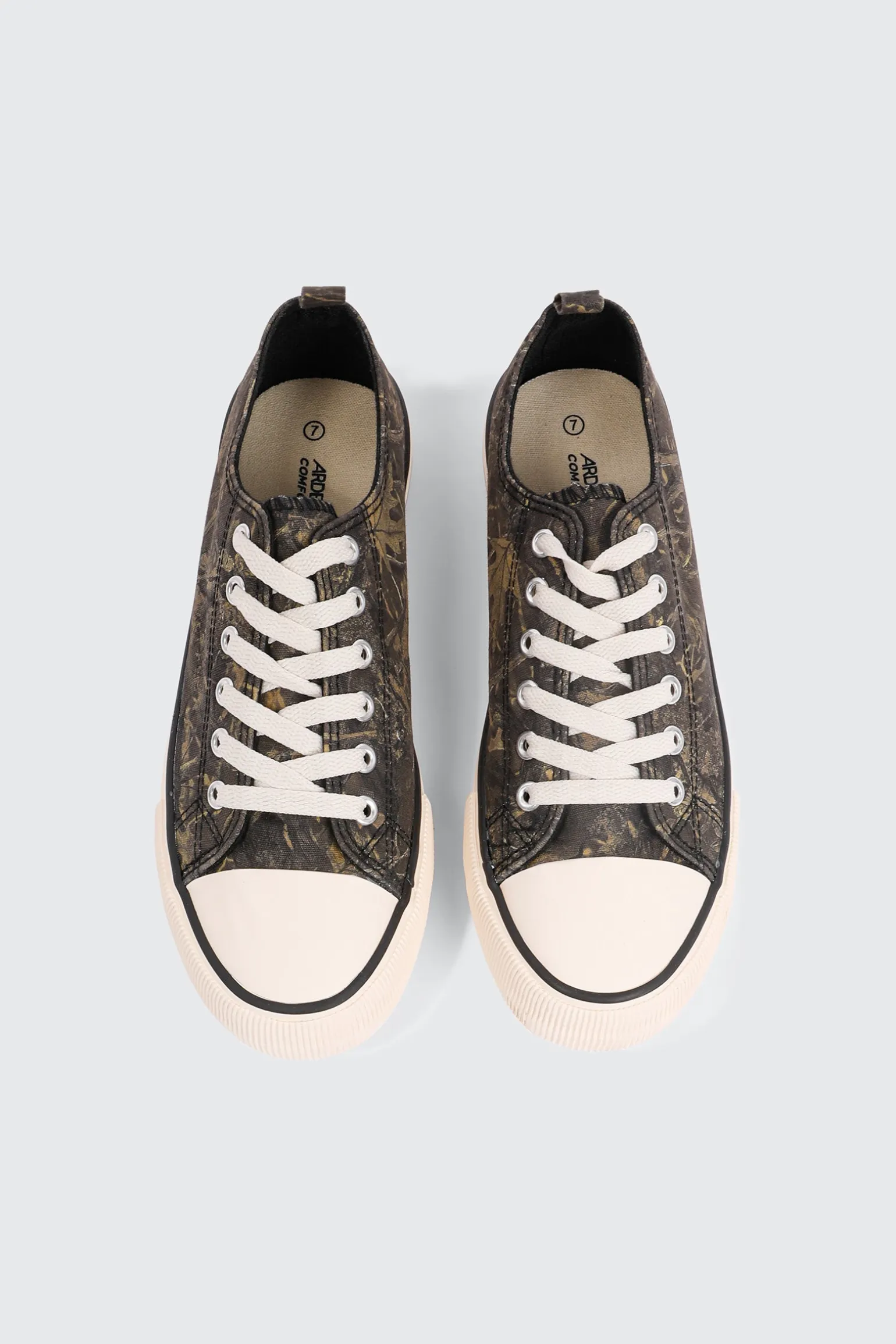 Camouflage Low Top Canvas Sneakers