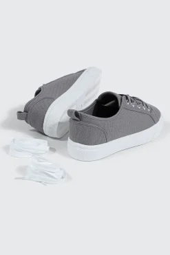 Canvas Lace Up Sneakers