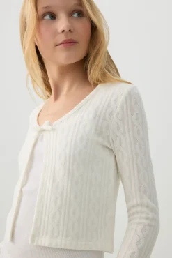 Cardigan with Bow Detail