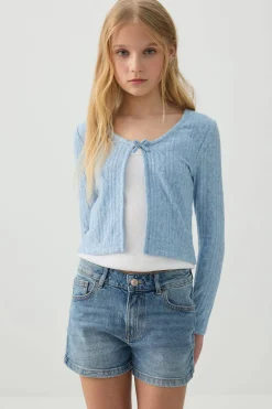 Cardigan with Bow Detail