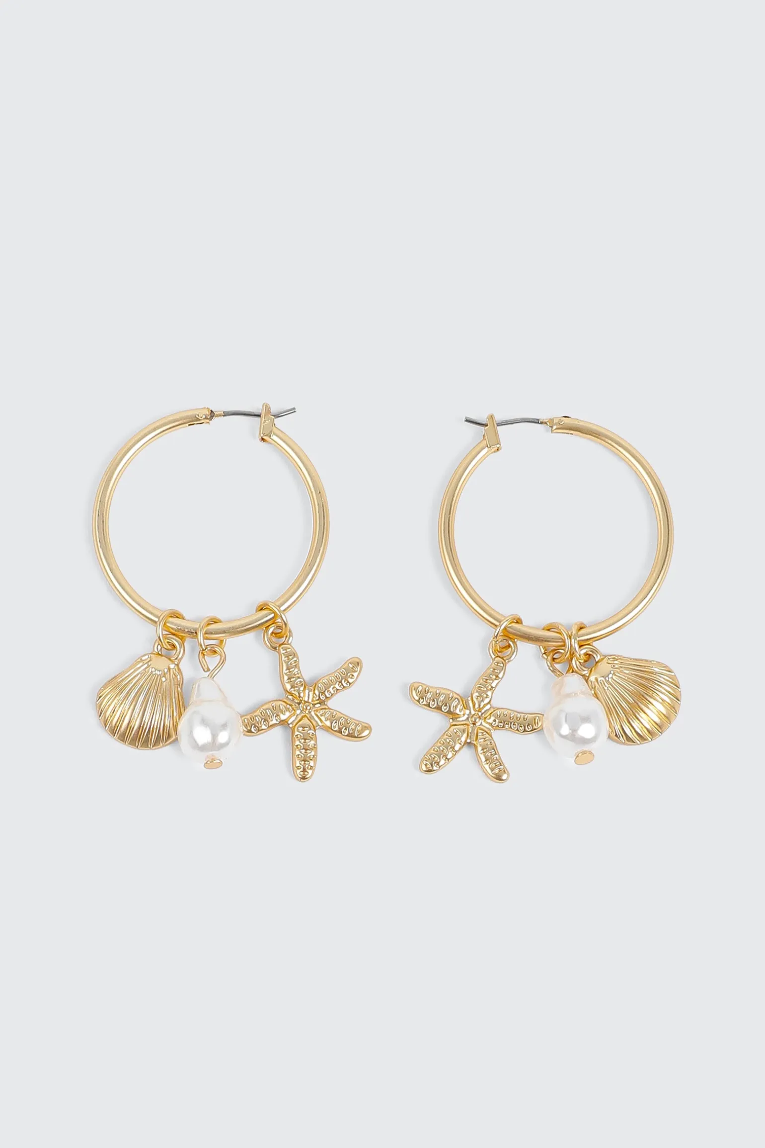 Charm Hoop Earrings