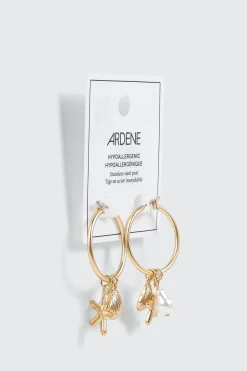 Charm Hoop Earrings
