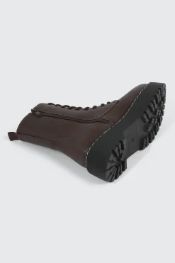 Chunky Lace Up Ankle Boots