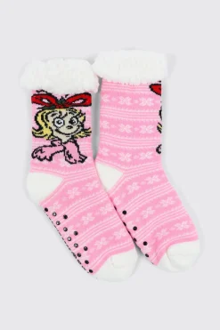Cindy Lou Slipper Socks