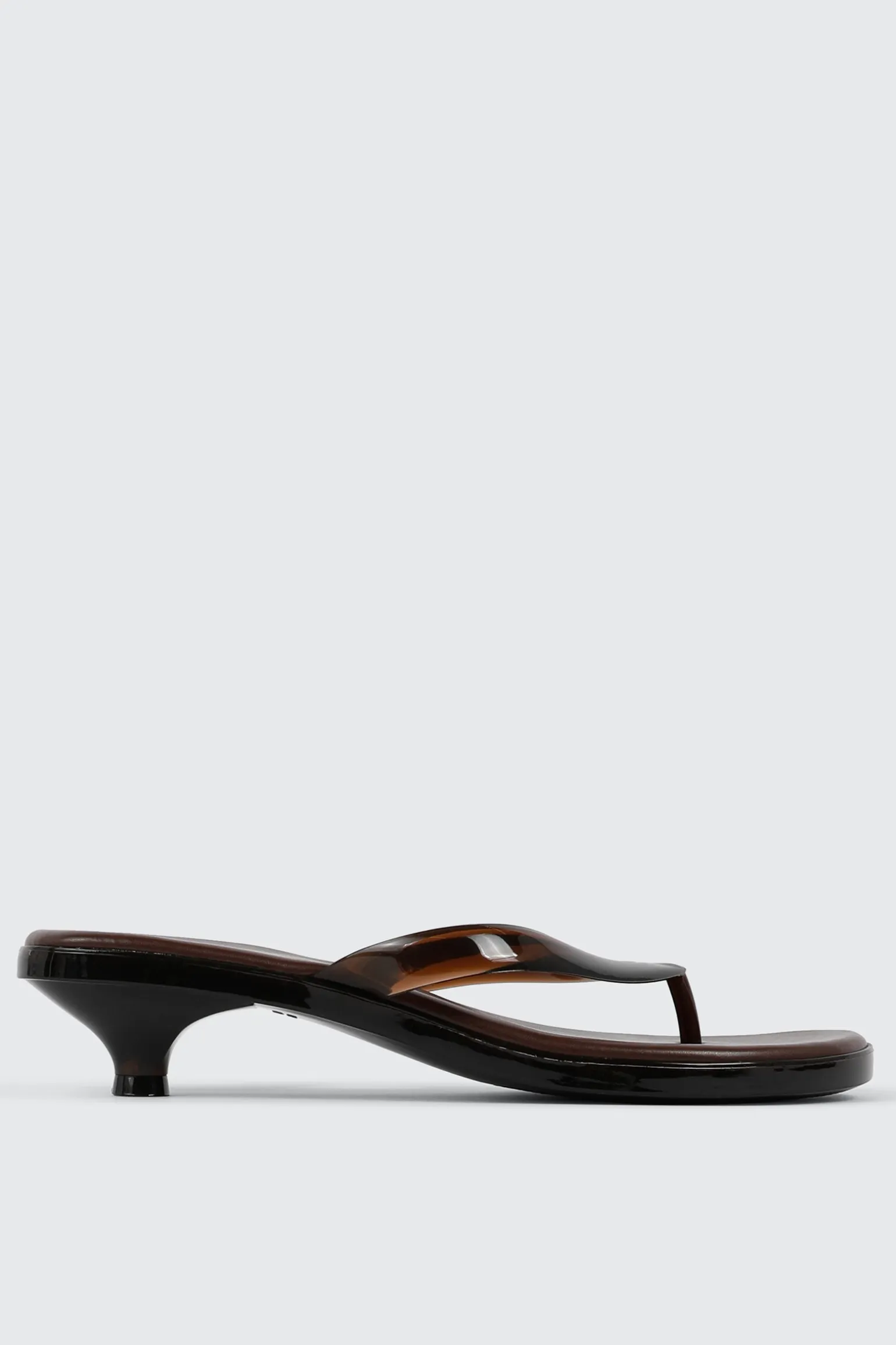Clear Mule Kitten Heels