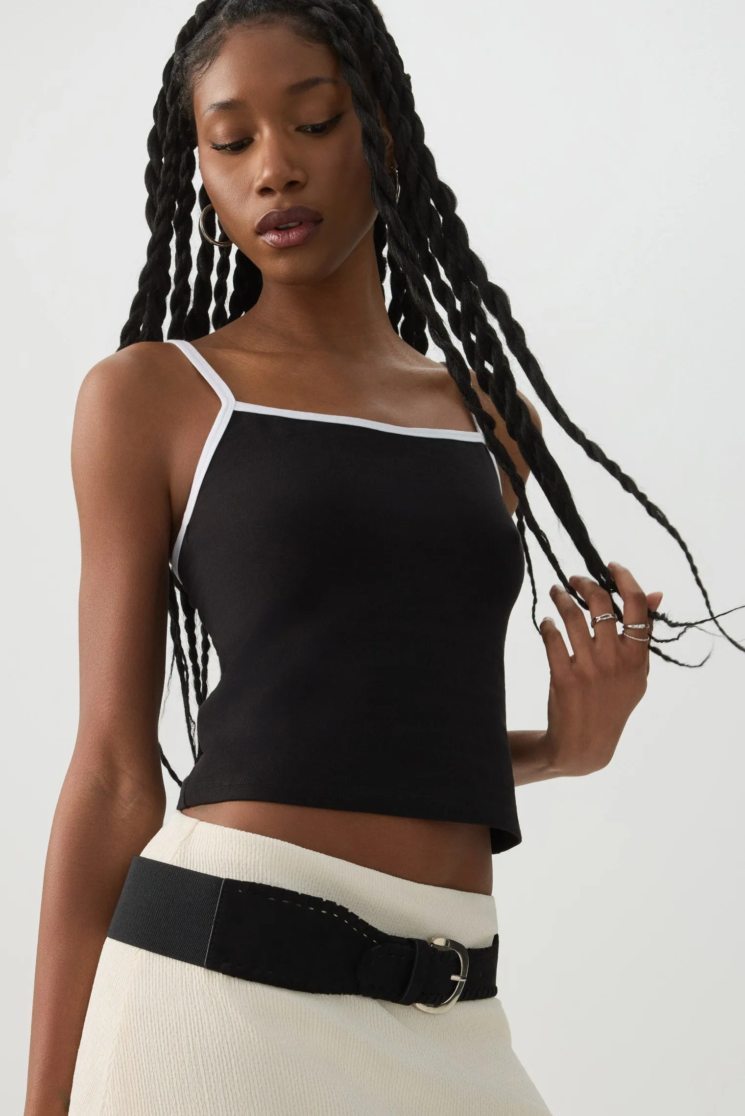 Contrast Binding Tank Top