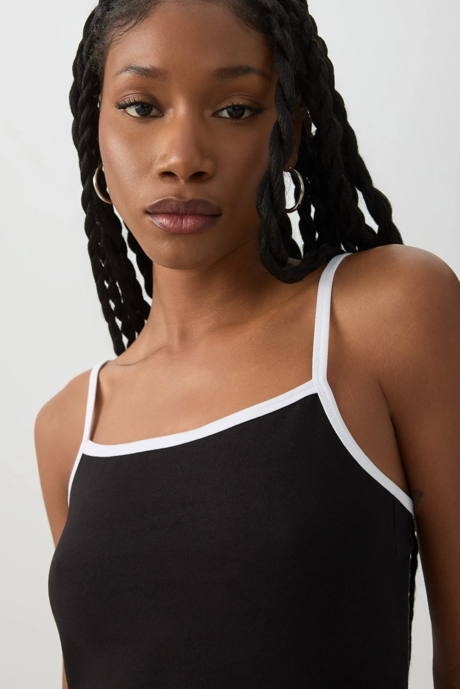 Contrast Binding Tank Top