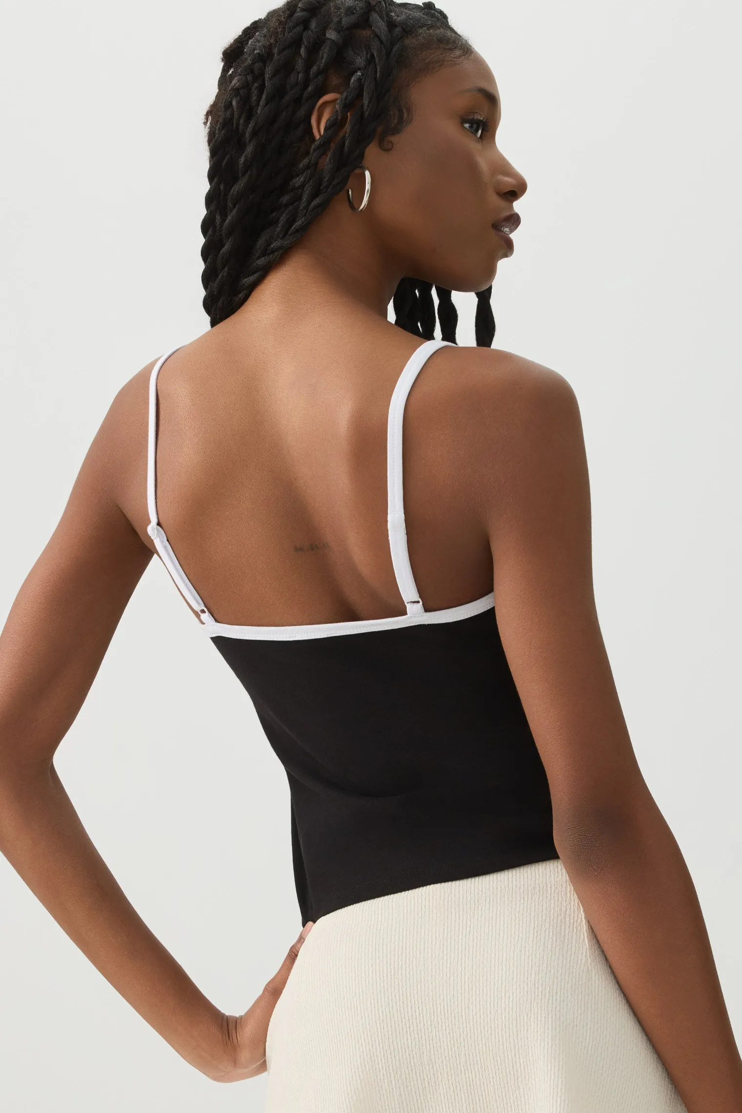 Contrast Binding Tank Top