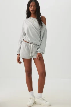 Contrast Drawcord Knit Shorts
