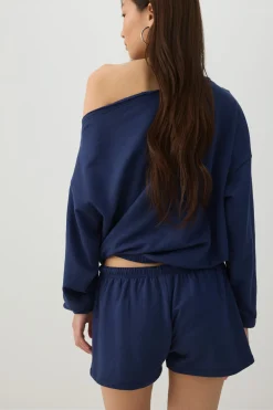 Contrast Drawcord Knit Shorts