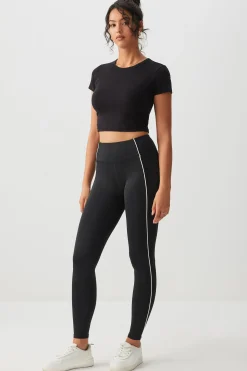Contrast Piping Leggings