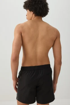Contrast Piping Swim Trunks