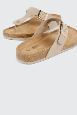 Cork T-Strap Sandals