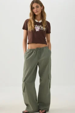 Cotton Woven Cargo Pants
