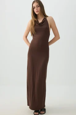 Cowl Neck Maxi Dress