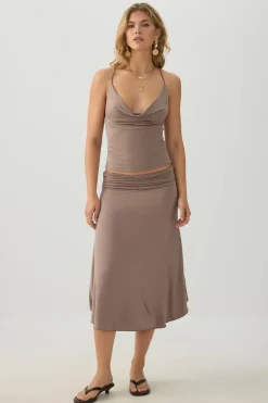 Cowl Neck Tank Top