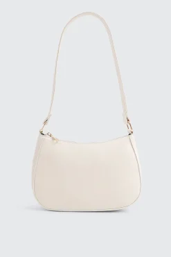 Crescent Faux Leather Shoulder Bag