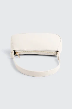 Crescent Faux Leather Shoulder Bag