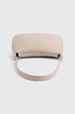 Crescent Faux Leather Shoulder Bag