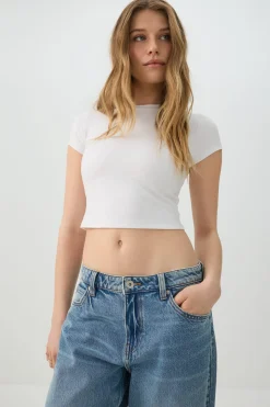 Crew Neck Crop Top