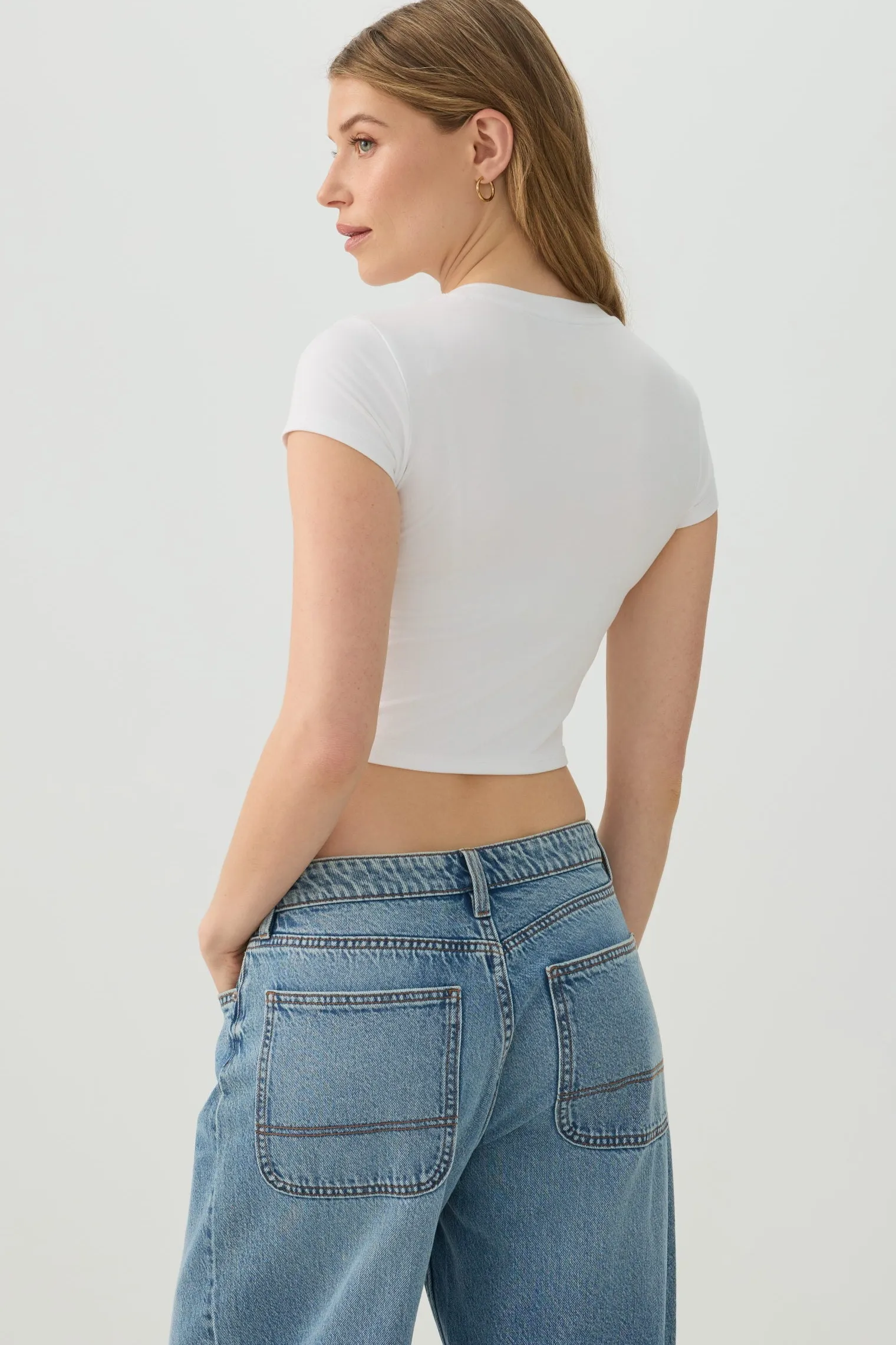Crew Neck Crop Top