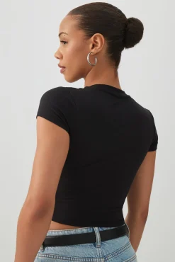 Crew Neck Crop Top