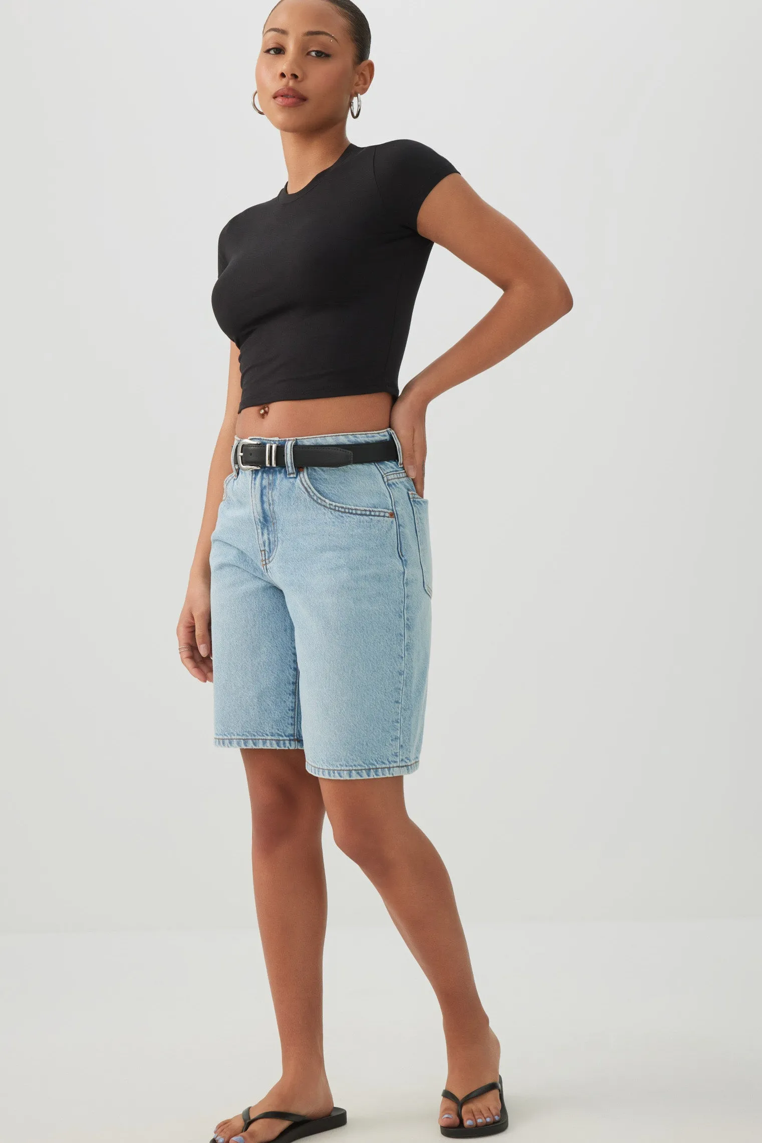 Crew Neck Crop Top