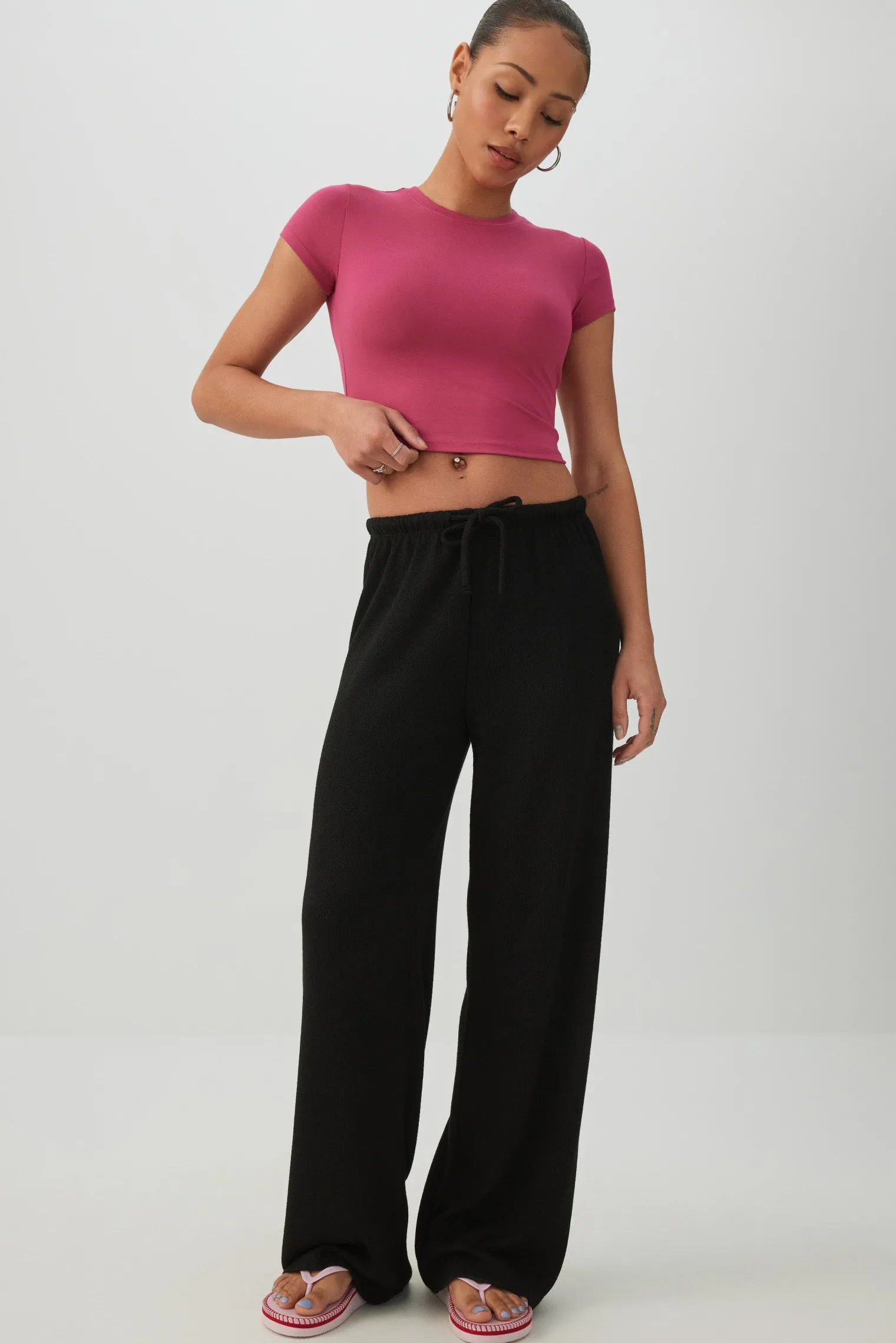 Crew Neck Crop Top