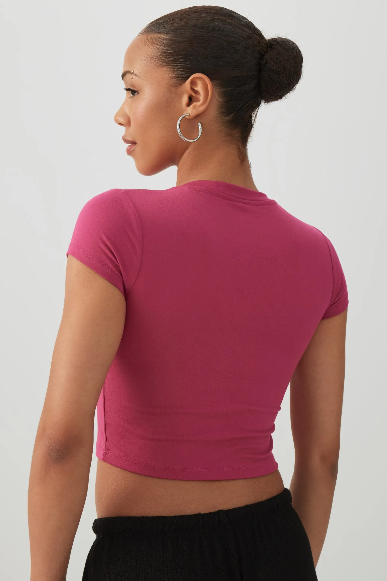 Crew Neck Crop Top