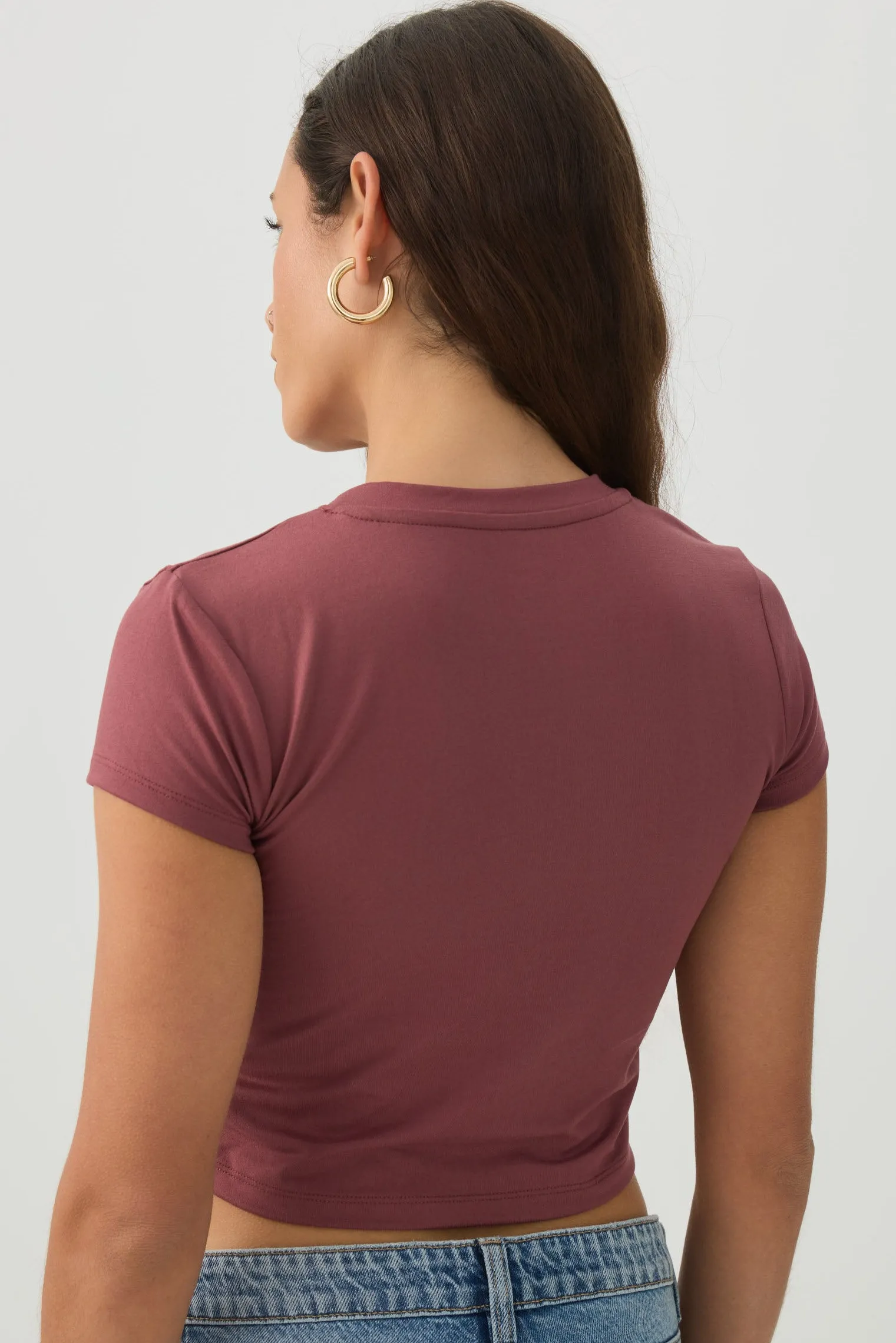 Crew Neck Crop Top