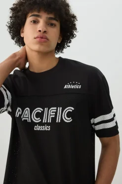 Crew Neck Mesh Sport Top