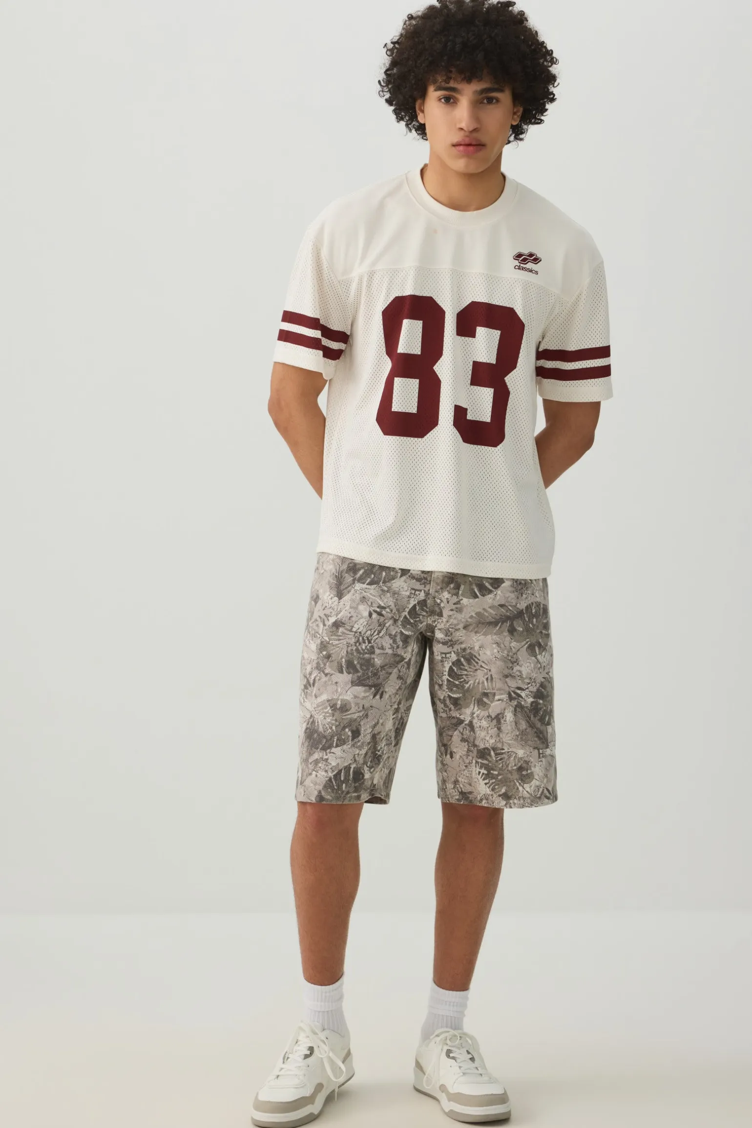 Crew Neck Mesh Sport Top