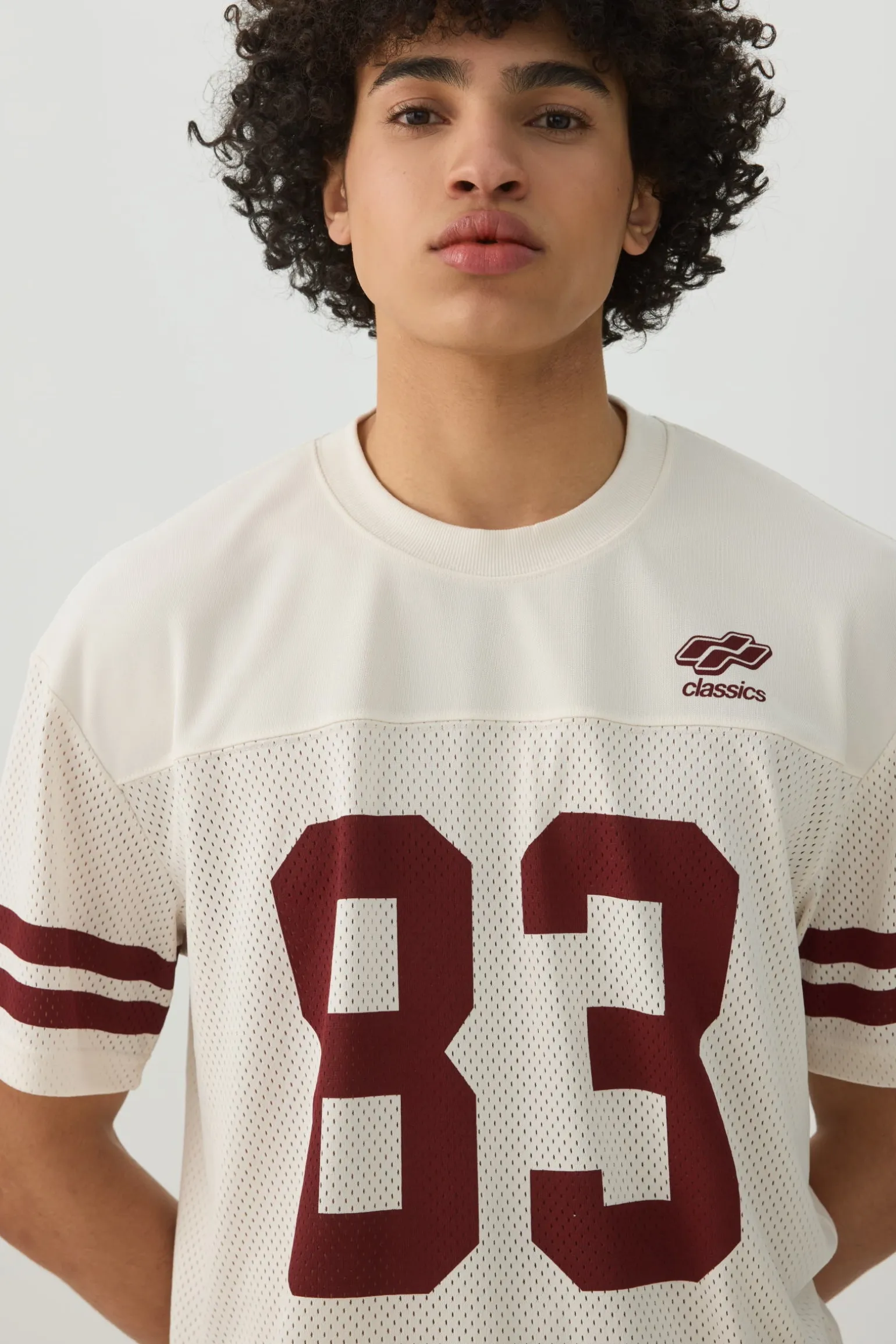 Crew Neck Mesh Sport Top