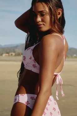 Criss Cross Back Push Up Bikini Top