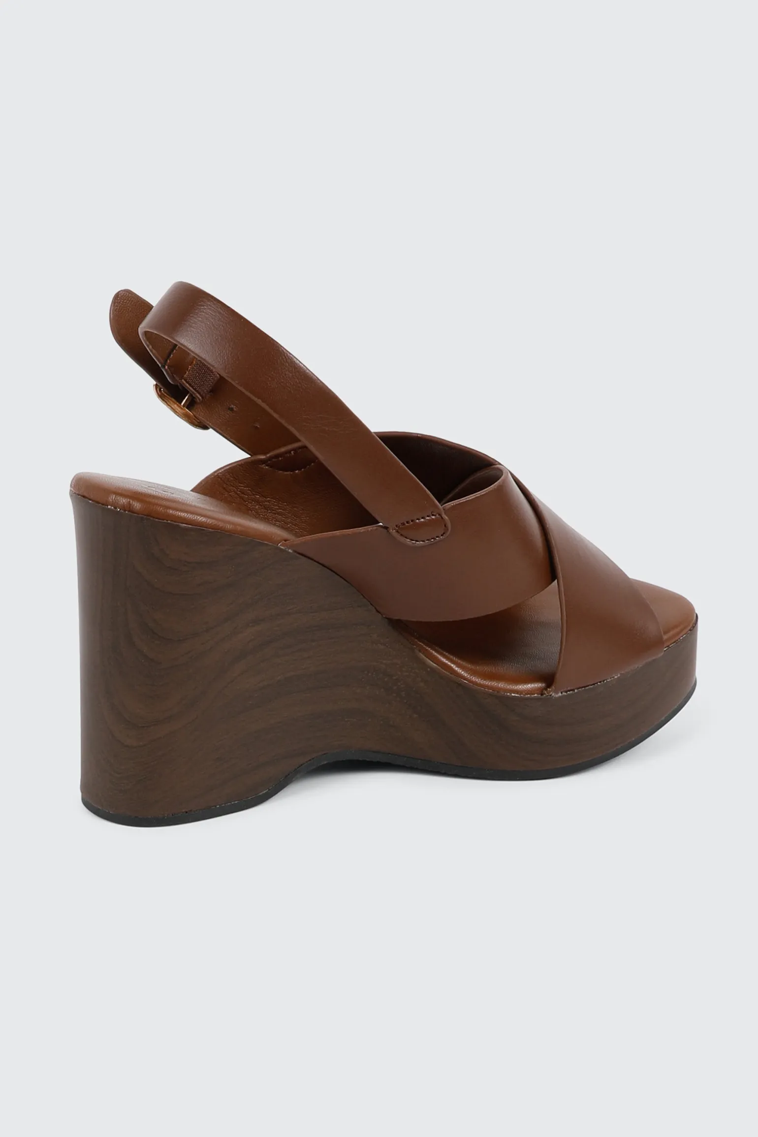 Crisscross Wedge Sandals
